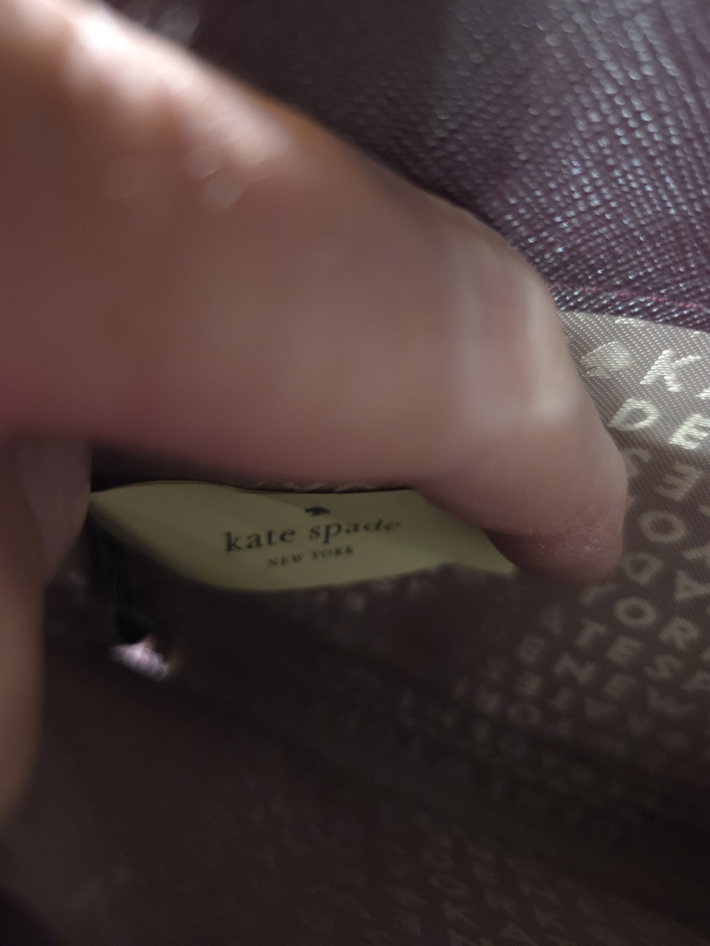 EUC Kate Spade Plum Saffiano Crossbody Wallet - Picture 7 of 7